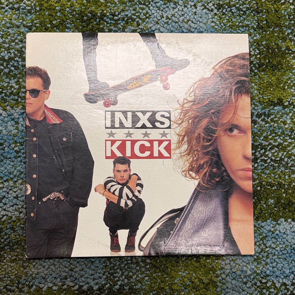 INXS Kick Vinyl Record - Black and White